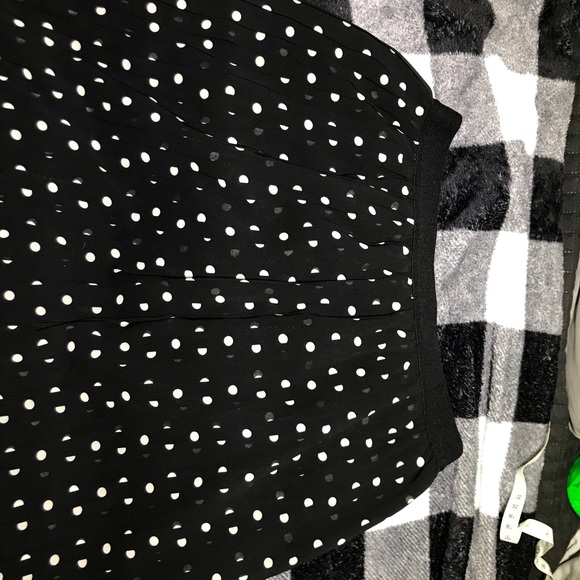 Polka Dot Elastic Waist A-Line Skirt - Picture 2 of 6